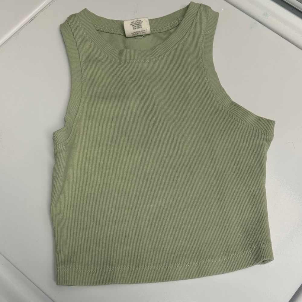 Full Tilt Lite Green Tank Top